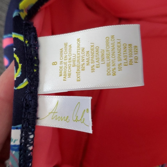 Anne Cole Twist Front One Piece Swimsuit Sz 8 - Picture 7 of 7